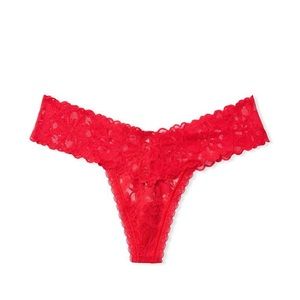 NWT Cheekie Rene Red Thong panty.